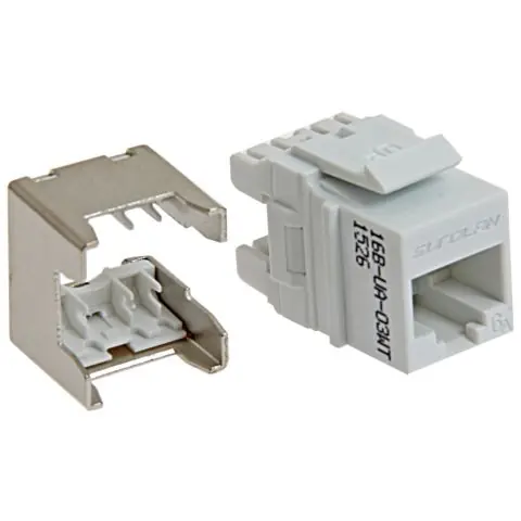 Säker betalning Eurolan 16B-UA-03WT Modularjack